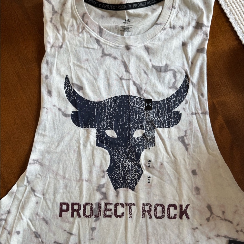 Under Armour Project Rock White Tank Top